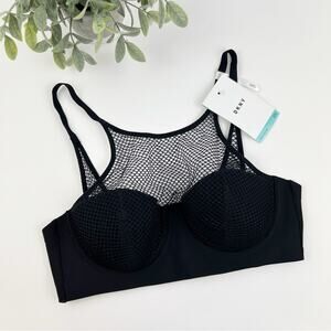 DKNY Women's Soft Tech Mesh Bra DK4046 Black Size 32C